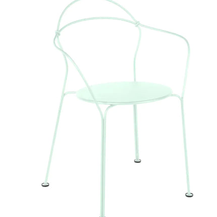  modern design and curved armrests.