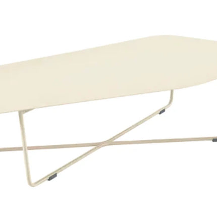 Fermob Ultrasofa low metal table measuring 162×74 cm