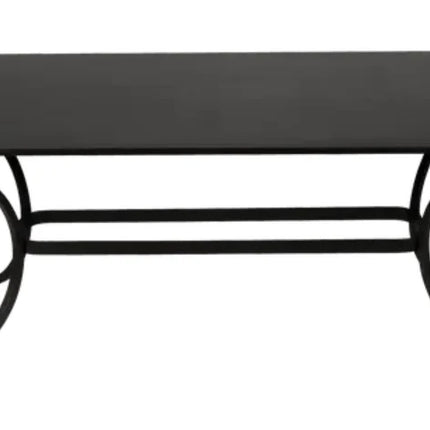  outdoor dining table with sleek design.