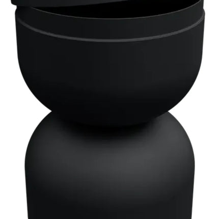 Antracite Fermob Piapolo metal stool with a sleek