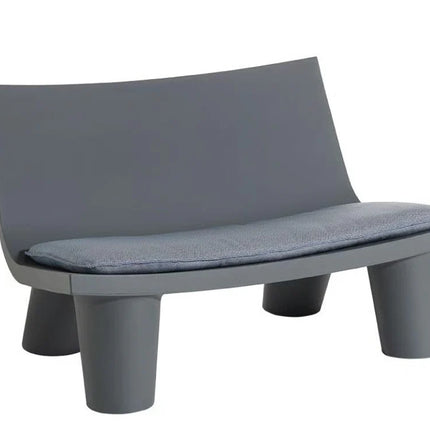 Colorful Fermob Low Lita Love Seat outdoor sofa with vibrant cushions