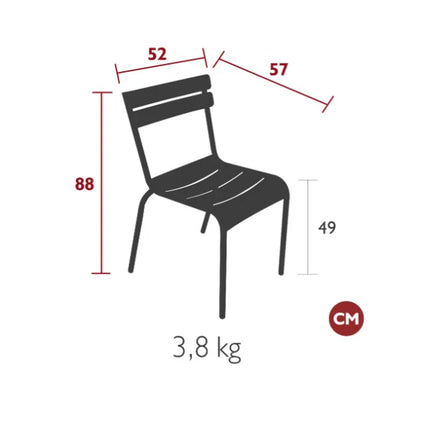 Fermob Luxembourg armchair with a sleek design