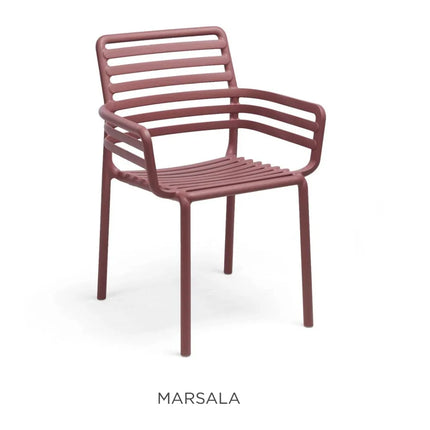 Nardi Doga armchair in antracite – weatherproof outdoor resin chair for commercial and garden use