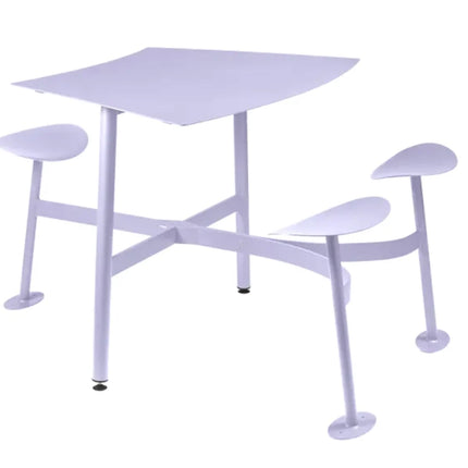 Fermob Bolder 3-seater square outdoor bar stool with integrated seating