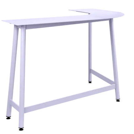 Fermob Bolder Corner Counter Bar Stool in storm gray metal