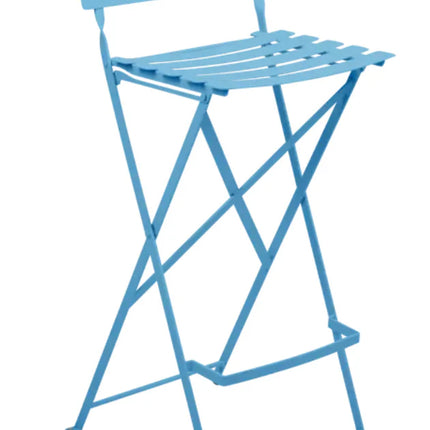  foldable outdoor bar stool with a cactus green finish and modern design.