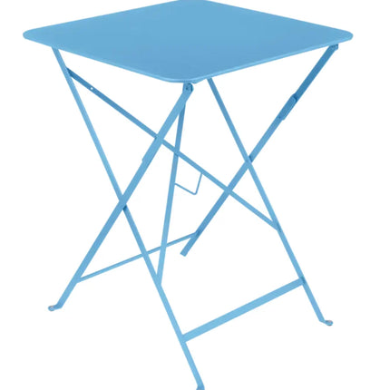 Fermob black cherry deep red foldable metal bistro table