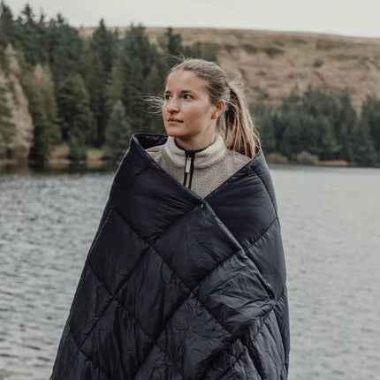 Nordic Drift GRS 3-in-1 adventure outdoor blanket spread on grassy terrain