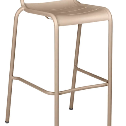 Clay grey Fermob Luxembourg bar stool