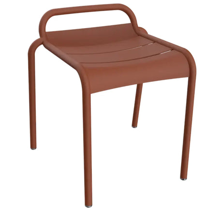 Antracite Fermob Luxembourg outdoor dining stool with sleek