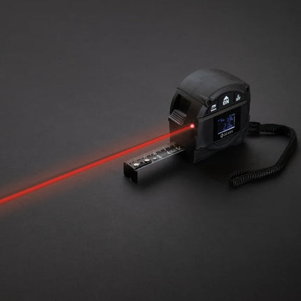GearX 5M tape measure with 30M laser tool for accurate measuring; compact handheld tools for construction and DIY projects.