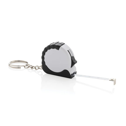 XD Collection MeasureMate RCS recycled ABS 1-meter tape keychain with lanyard