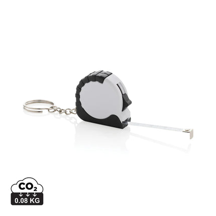 Recycled ABS MeasureMate RCS 1-meter tape keychain by XD Collection