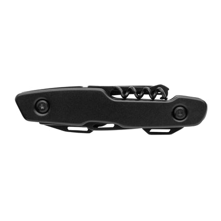Gear X multifunctional knife with stainless steel blades and black handle
