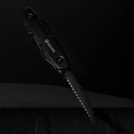 GearX multifunctional knife with stainless steel blades and ergonomic handle