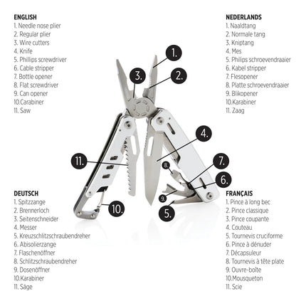  versatile tools and torch in compact design