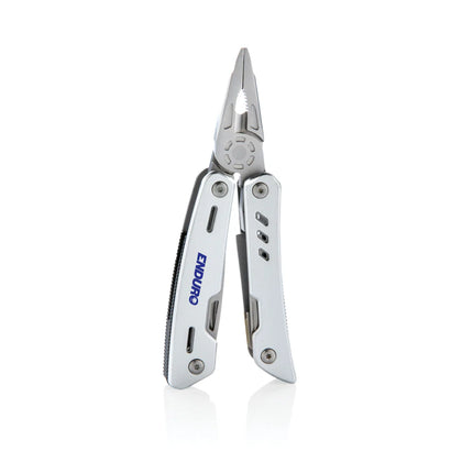  shown with open blades and handles in a compact design.