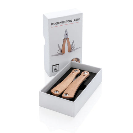 XD Collection wood multitool with multiple attachments