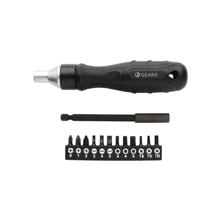  showing ergonomic handle and metal ratchet mechanism.