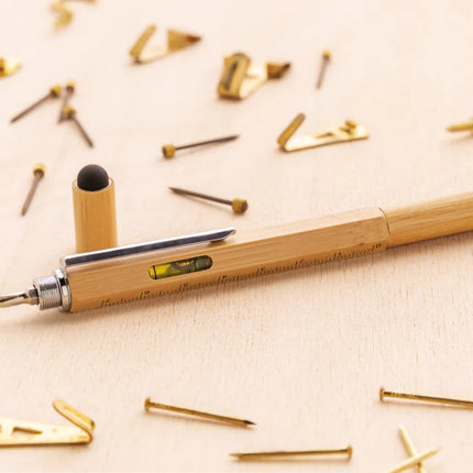 and LED torch in a sleek bamboo design.