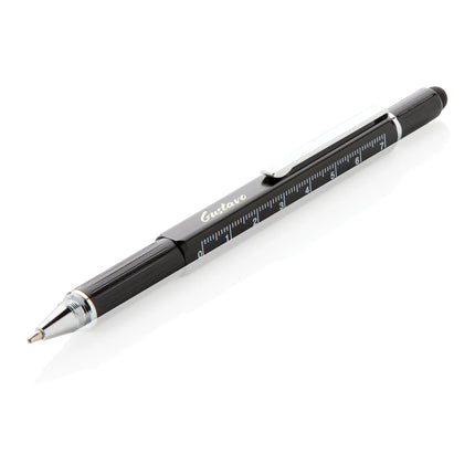 XD Collection 5-in-1 aluminium toolpen with multiple tools and torch