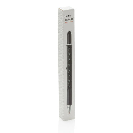 XD Collection 5-in-1 aluminium toolpen with multiple tools and torch