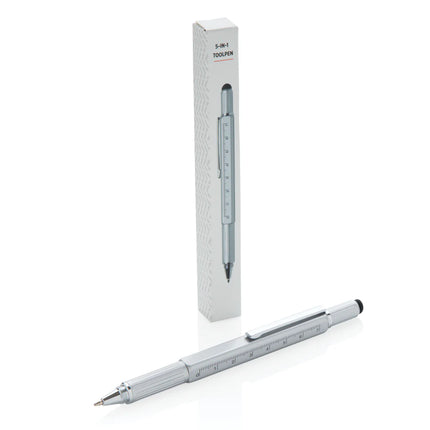 XD Collection 5-in-1 aluminium toolpen with multiple tools and torch