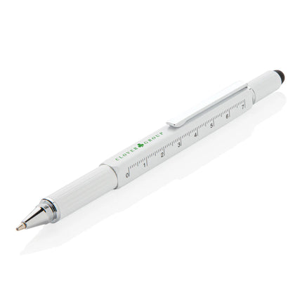 XD Collection 5-in-1 aluminium toolpen with multiple tools and torch
