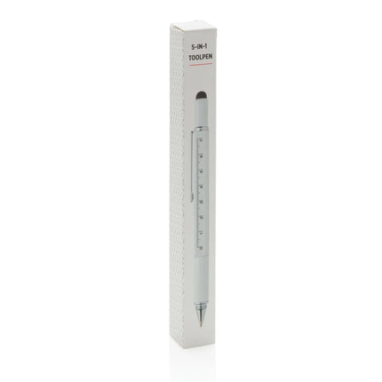 XD Collection 5-in-1 aluminium toolpen with multiple tools and torch in a compact