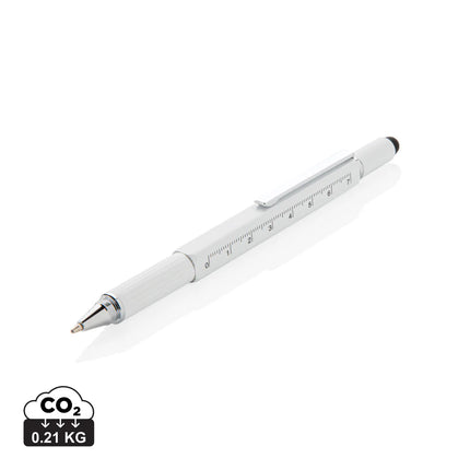 XD Collection 5-in-1 aluminium toolpen with multiple tools and torch for versatile DIY and repair tasks.