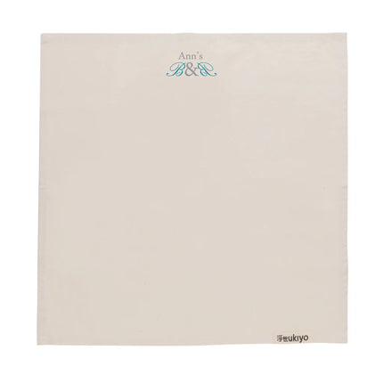 Set of four Ukiyo Aware™ 180g cotton table napkins with a soft