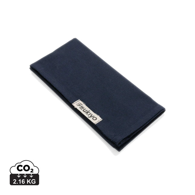 Set of four Ukiyo Aware™ 180g cotton table napkins with a soft