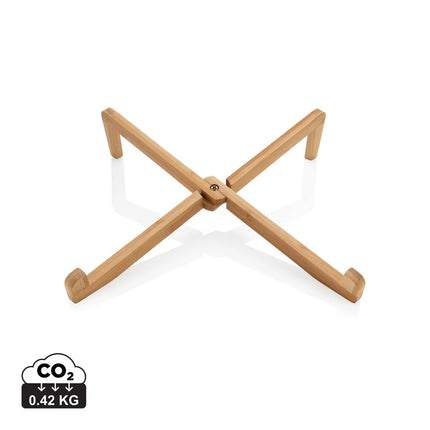 Bamboo portable laptop stand from XD Collection