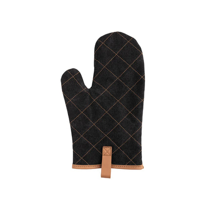 Deluxe canvas oven mitt from XD Collection featuring durable fabric and heat-resistant design for kitchen use.