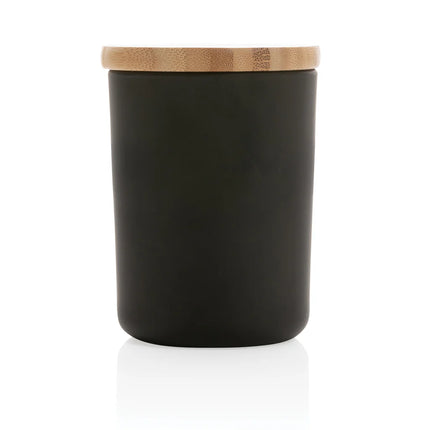  elegant home decor accessory featuring a glass jar and natural candle wax.