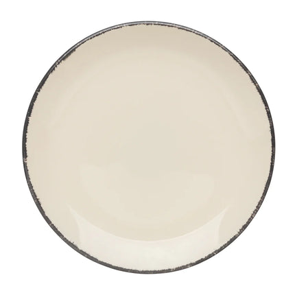 Set of two Ukiyo dinner plates with white ceramic finish