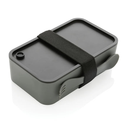XD Collection GRS recycled PP lunch box with spork