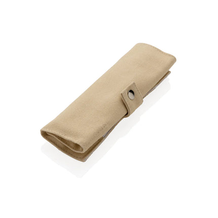 Reusable bamboo travel cutlery set with fork