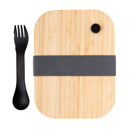 Glass lunchbox with bamboo lid from XD Collection