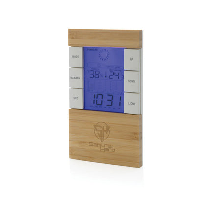 XD Collection Utah RCS plastic and bamboo weather station for phone and tablet accessories