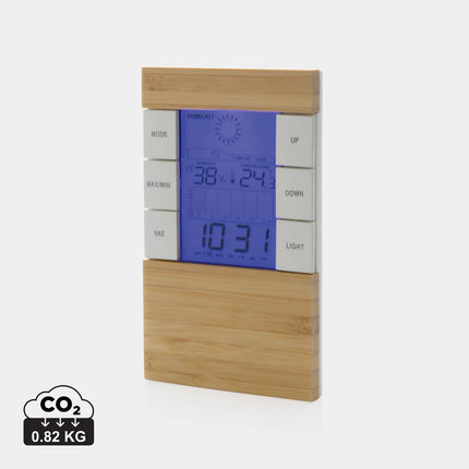 XD Collection Utah RCS plastic and bamboo weather station for phones and tablets