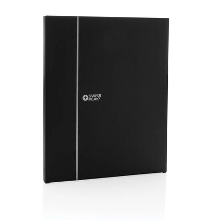 Swiss Peak RCS recycled PU 10W wireless charging mousepad with phone and tablet accessories