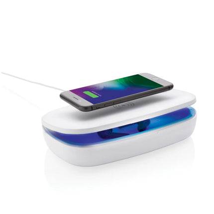 XD Collection UV-C steriliser box with 5W wireless charger for phones and tablets