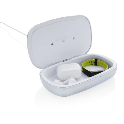 XD Xclusive Rena UV-C steriliser box with 5W wireless charger for phones and tablets