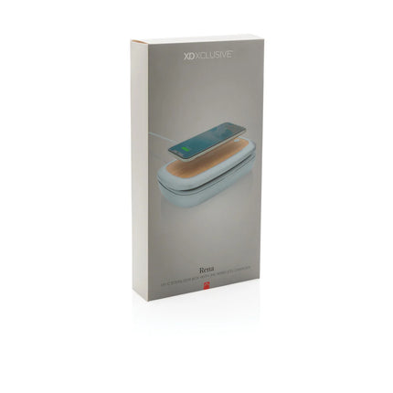 XD Xclusive Rena UV-C steriliser box with 5W wireless charger for phones and tablets