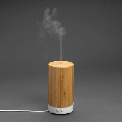  with a sleek design and natural bamboo accents.