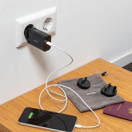  compact design with USB-C port and power indicator light.