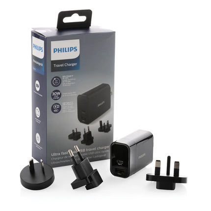 Philips ultra fast PD travel charger for phones and tablets