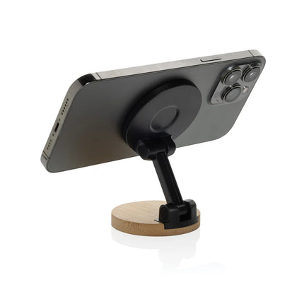 XD Collection Magmount RCS recycled plastic and bamboo phone stand for phones and tablets