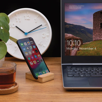 XD Collection bamboo phone stand for phones and tablets